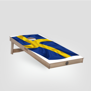 Cornhole Board - Swedish flag