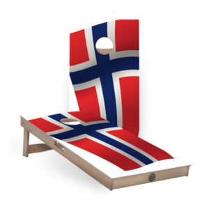 CORNHOLE BOARDS - NORWEGIAN FLAG