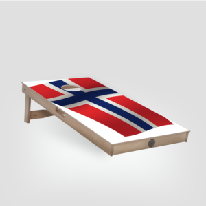 Cornhole Board - Norwegian flag