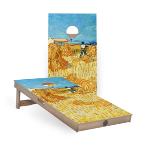 Cornhole boards - harvest, Vincent van Gogh print.