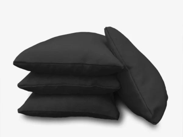 Set of 4 BLACK cornhole bags