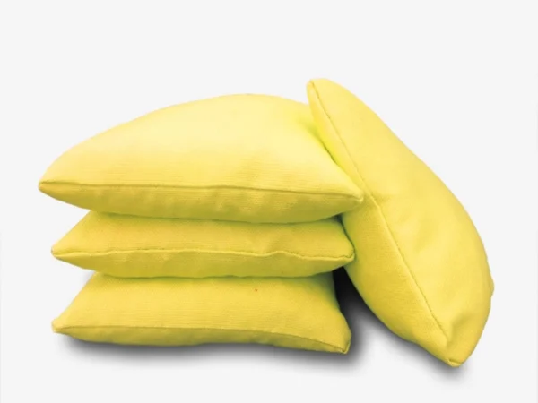 Set of 4 YELLOW cornhole bags