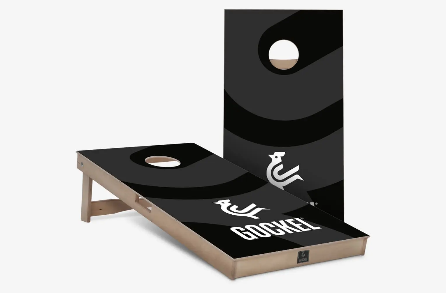 Set cornhole boards - Gockel logo