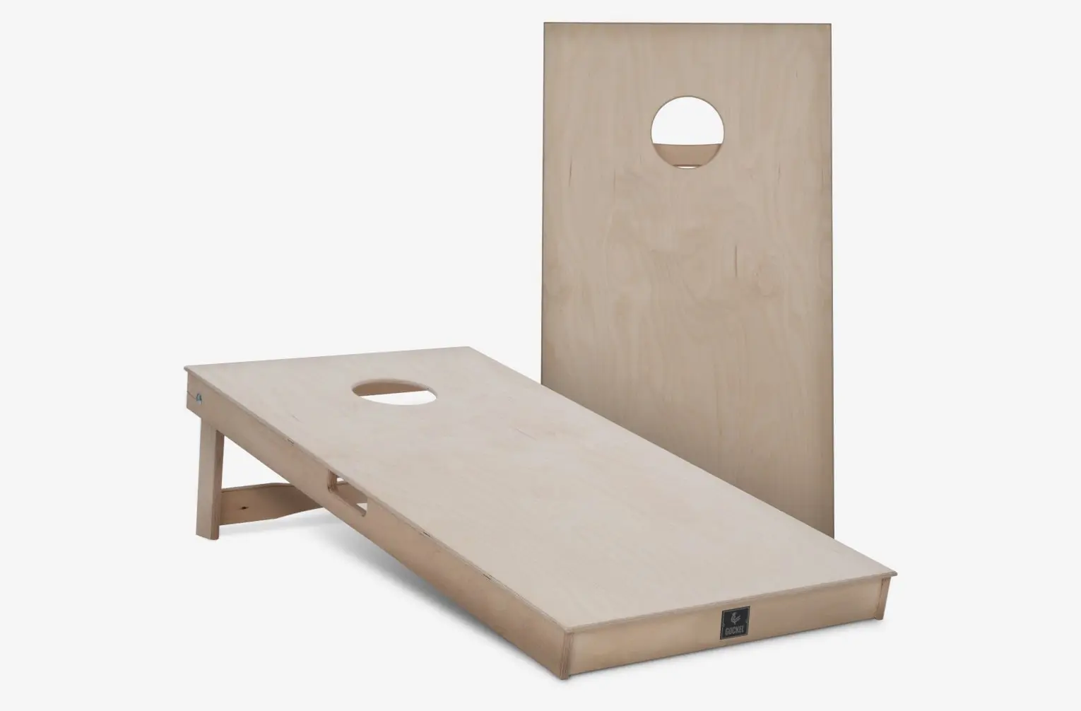 Set cornhole boards naturel